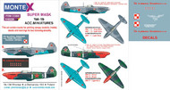  Montex Masks  1/48 Yakovlev Yak-1b 2 canopy masks (exterior and interior) + 1 insignia masks + decals (designed to be used with Accurate Miniatures and Eduard kits) MXK48228