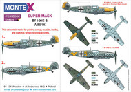 Montex Masks  1/48 Messerschmitt Bf.109E-3 2 canopy masks (exterior and interior) + 1 insignia masks MXK48229