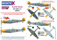  Montex Masks  1/48 Messerschmitt Bf.109E-1/4 2 canopy masks (exterior and interior) + 1 insignia masks + decals MXK48232