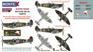 Supermarine Spitfire Mk.Vb 1 canopy mask (exterior) + 1 insignia masks + decals #MXK48236