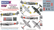  Montex Masks  1/48 Messerschmitt Bf.109G-6 2 canopy masks (exterior and interior) + 1 insignia masks + decals MXK48247