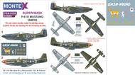  Montex Masks  1/48 North-American P-51D Mustang 2 canopy masks (outside and inside canopy masks) + 2 insignia masks + decals MXK48266