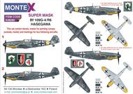  Montex Masks  1/48 Messerschmitt Bf.109G-4 2 canopy masks (outside and inside canopy masks) + 1 insignia masks + decals MXK48280