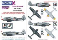  Montex Masks  1/48 Focke-Wulf Fw.190A-5 2 canopy masks (outside and inside canopy masks) + 1 insignia masks + decals MXK48281