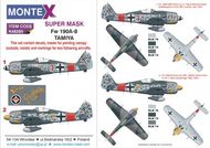  Montex Masks  1/48 Focke-Wulf Fw.190A-8 2 canopy masks (outside and inside canopy masks) + 1 insignia masks + decals MXK48285