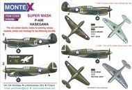  Montex Masks  1/48 Curtiss P-40E 2 canopy masks (outside and inside canopy masks) + 1 insignia masks + decals MXK48288