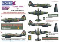 Ilyushin IL-4 2 canopy masks (outside and inside canopy masks) + 2 insignia masks + decals (designed to be used with Bobcat Models and Xuntong Model kits) [Ilyushin DB-3F / IL-4 / IL-4T] #MXK48292