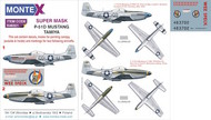  Montex Masks  1/48 North-American P-51D Mustang 2 canopy mask (inside and outside canopy frame mask) + 2 insignia masks + decals MXK48321