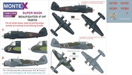  Montex Masks  1/48 Bristol Beaufighter Mk.VI 1 canopy mask (outside canopy frame mask) + 1 insignia masks + decals MXK48323