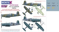  Montex Masks  1/48 Vought F4U-1 Corsair 2 canopy mask (inside and outside canopy frame mask) + 2 insignia masks + decals MXK48330