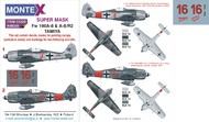  Montex Masks  1/48 Focke-Wulf 190A-8 2 canopy mask (inside and outside canopy frame mask) + 1 insignia masks + decals MXK48335