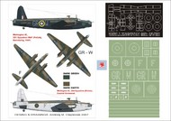  Montex Masks  1/72 Vickers Wellington Mk.IC 1 canopy mask (exterior) + 2 insignia masks + decals (designed to be used with MPM kits) MXK72003