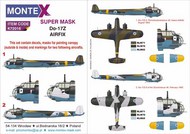  Montex Masks  1/72 Dornier Do.17Z 1 canopy mask (outside) + 1 insignia masks + decals MXK72016