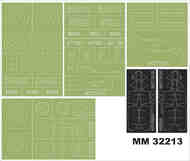  Montex Masks  1/32 Gloster Meteor F.8/FR.9  2 canopy masks (outside & inside) + 4 insignia masks MXMM32213