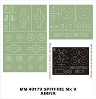 Supermarine Spitfire Mk.VC 2 canopy masks (exterior and interior) + 2 insignia masks #MXMM48179