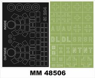 Siebel Si.204D 2 canopy masks (outside & inside) + 1 insignia masks #MXMM48506