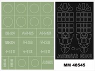 Mitsubishi A6M2/3 ZERO 2 canopy masks(outside & inside) + 2 insignia masks #MXMM48545