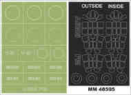 Mitsubishi A6M5a Zero 2 canopy masks (outside & inside) + 1 insignia masks #MXMM48595
