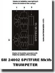  Montex Masks  1/24 Spitfire MK.VB Masks MXSM24002