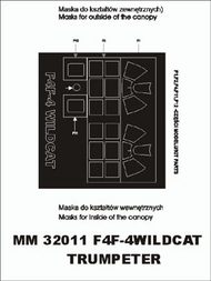 Grumman F4F-4 Wildcat (exterior and interior) canopy masks #MXSM32011