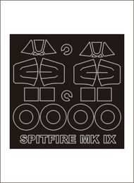 Supermarine Spitfire Mk.IX (exterior and interior) canopy masks #MXSM32086