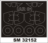 IAR IAR-81C Rumanian fighter canopy masks (designed to be used with Frrom-Azur and Special Hobby kits) #MXSM32152