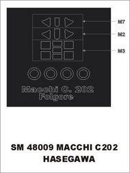  Montex Masks  1/48 Macchi C.202 (exterior) canopy masks MXSM48009