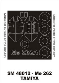 Messerschmitt Me.262A-1a (exterior and interior) canopy masks #MXSM48012