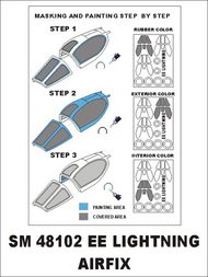  Montex Masks  1/48 BAC/EE Lightning F.2A/F.6 (exterior and interior) canopy masks [F.2A/F.2A/F.3/F.6] MXSM48102
