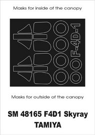  Montex Masks  1/48 Douglas F4D-1 Skyray (exterior and interior) canopy masks MXSM48165