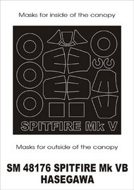 Supermarine Spitfire Mk.VB (exterior) canopy masks #MXSM48176