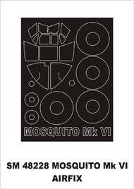 de Havilland Mosquito Mk.VI (exterior) canopy masks #MXSM48228