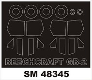 Beechcraft GB-2 Traveller Mk.II (exterior and interior) canopy masks #MXSM48345