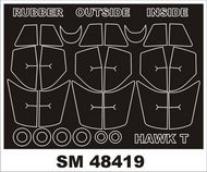  Montex Masks  1/48 BAe Hawk T.1a (outside and inside canopy masks) MXSM48419
