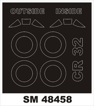  Montex Masks  1/48 Fiat CR.32 (outside, inside) (designed to be used with Classic Airframe and Special Hobby kits) MXSM48458