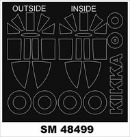  Montex Masks  1/48 SHISEI KIKKA (outside, inside) Masks MXSM48499