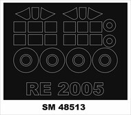 Reggiane Re.2005 2 canopy masks (outside & inside) #MXSM48513