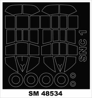  Montex Masks  1/48 SNC-1 FALCON Masks (outside, inside) MXSM48534