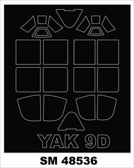 YAK-9D Masks (outside, inside) #MXSM48536