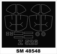 ZLIN 526 Masks (outside, inside) #MXSM48548