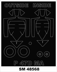 P-47D Bubbletop Masks #MXSM48568