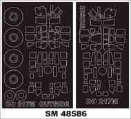  Montex Masks  1/48 Dornier Do.217M-1 canopy frame paint mask (inside and outside) MXSM48586