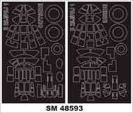 North-American PBJ-1J Mitchel  canopy frame paint mask (inside and outside) #MXSM48593