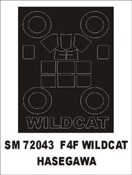 Grumman F4F-3/F4F-4/FM-1 Wildcat (exterior) canopy masks #MXSM72043
