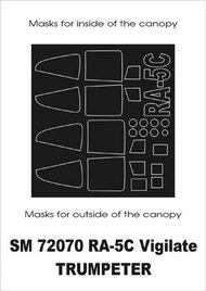 Montex Masks  1/72 North-American RA-5C Vigilante (exterior and interior) canopy masks MXSM72070
