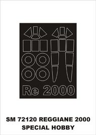 Reggiane Re.2000 (exterior) canopy masks #MXSM72120