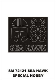  Montex Masks  1/72 Hawker Sea Hawk Mk.3/FGA.50 (exterior) canopy masks [Mk.61] MXSM72121