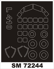  Montex Masks  1/72 LET L-410UVP (designed to be used with Admiral and AZ Model kits) (outside only canopy masks) MXSM72244