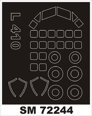 LET L-410UVP (designed to be used with Admiral and AZ Model kits) (outside only canopy masks) #MXSM72244