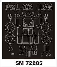PZL.23A/PZL.23B Karas (outside canopy frame mask) (designed to be used with IBG kits) #MXSM72285